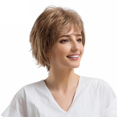 〖Follure〗Natural Light Brown Curly Short Hair Wigs Side Parting Human Hair Female Wigs
〖Follure〗Natural Light Brown Curly Short Hair Wigs Side Parting Human Hair Female Wigs