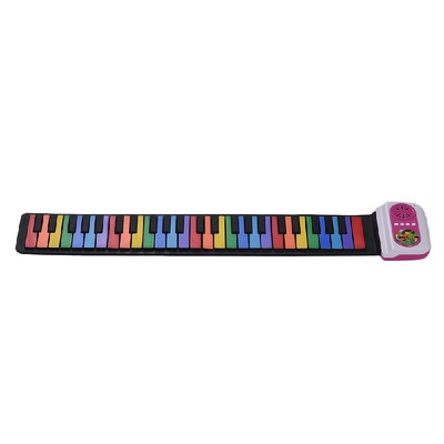 49-Key Portable Roll-Up Piano Silicon Electronic Keyboard Colorful Keys Built-in Speaker Musical Toy for Children Kids
49-Key Portable Roll-Up Piano Silicon Electronic Keyboard Colorful Keys Built-in Speaker Musical Toy for Children Kids