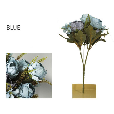 Simulation flower bunch European five-head oil painting peony flower home decoration porch desktop fake flower
Simulation flower bunch European five-head oil painting peony flower home decoration porch desktop fake flower