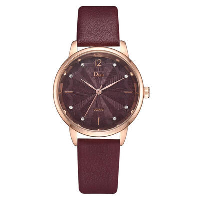 Fashion Womens Watches Simple Disc Ladies Quartz Wristwatch Leather Strap Business Clock Bayan Kol Saati
Fashion Womens Watches Simple Disc Ladies Quartz Wristwatch Leather Strap Business Clock Bayan Kol Saati