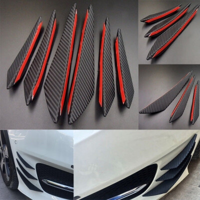 2018 Twolacking 6pcs Carbon Fiber Style Car Front Bumper Lip Splitter Body Spoiler Canards
2018 Twolacking 6pcs Carbon Fiber Style Car Front Bumper Lip Splitter Body Spoiler Canards