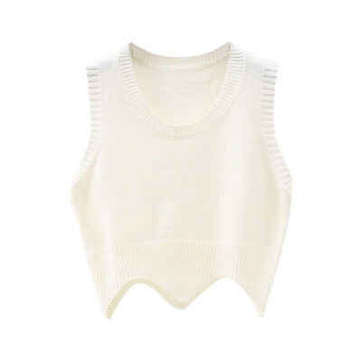 Fashion Solid Colors Womens Sweater Knit O Neck Sleeveless Short Pullover Sweater Vest Wavy Edge Autumn Winter Warm pullover
Fashion Solid Colors Womens Sweater Knit O Neck Sleeveless Short Pullover Sweater Vest Wavy Edge Autumn Winter Warm pullover