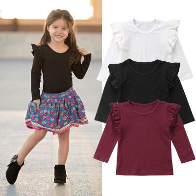 Hot Baby Girl Toddler Kids Long Sleeve Tops Tee Clothes Solid Color Blouse T-shirt
Hot Baby Girl Toddler Kids Long Sleeve Tops Tee Clothes Solid Color Blouse T-shirt