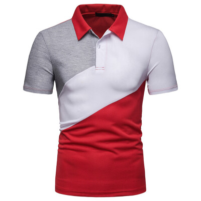 Toponeto Fashion Mens Casual Mixing Colour Slim Fit Short Sleeve Sports Shirt Top Blouse
Toponeto Fashion Mens Casual Mixing Colour Slim Fit Short Sleeve Sports Shirt Top Blouse