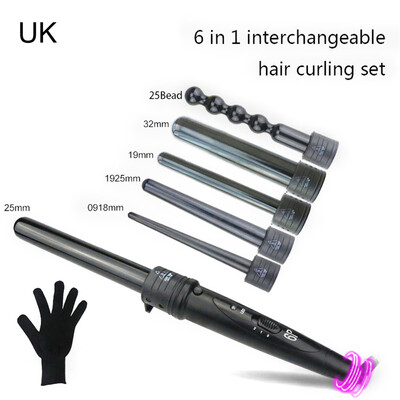 Gobestart New 6 in 1 Curling Iron Wand Hair Curler Set Interchangeable Barrel Tourmaline
Gobestart New 6 in 1 Curling Iron Wand Hair Curler Set Interchangeable Barrel Tourmaline