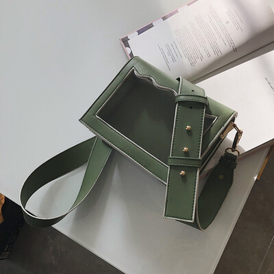 Qiao Bani 2019 new Korean chic fashion simple solid color transparent flip bag trend single shoulder diagonal handbag
Qiao Bani 2019 new Korean chic fashion simple solid color transparent flip bag trend single shoulder diagonal handbag