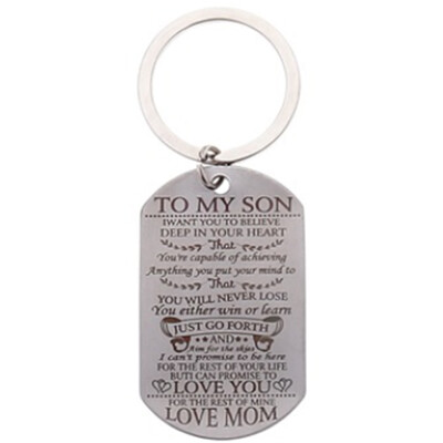 To My Son Daughter I Want You To Believe Love Dad Mom Dog Tag Military Keychain Ball Chain Gift For Best Son Birthday Graduation
To My Son Daughter I Want You To Believe Love Dad Mom Dog Tag Military Keychain Ball Chain Gift For Best Son Birthday Graduation