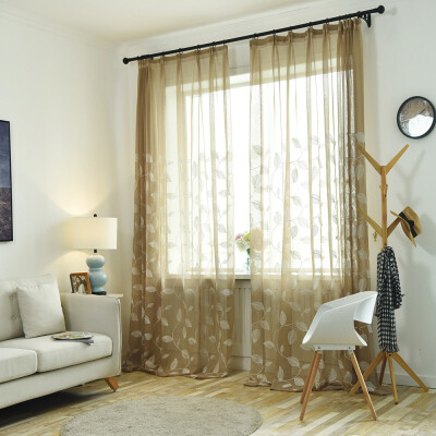 Gobestart Leaves Sheer Curtain Tulle Window Treatment Voile Drape Valance 1 Panel Fabric
Gobestart Leaves Sheer Curtain Tulle Window Treatment Voile Drape Valance 1 Panel Fabric