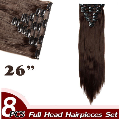 Full Head Clip Synthetic in Hair Extensions 8 Piece 18 Clips Hairpiece Long Wave Curly Straight for Women
Full Head Clip Synthetic in Hair Extensions 8 Piece 18 Clips Hairpiece Long Wave Curly Straight for Women