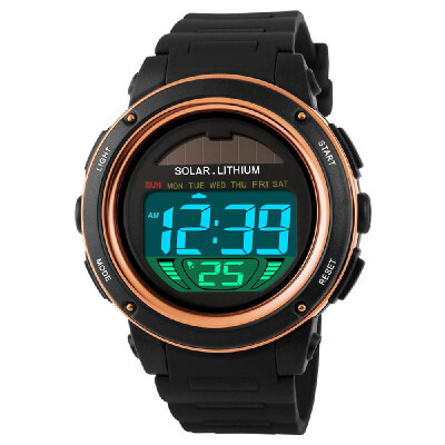 SKMEI Solar Powered Digital Men Women Sports Watch Big Dial 5ATM Water-resistant Multi-function Unisex Wristwatch with Chronograph
SKMEI Solar Powered Digital Men Women Sports Watch Big Dial 5ATM Water-resistant Multi-function Unisex Wristwatch with Chronograph