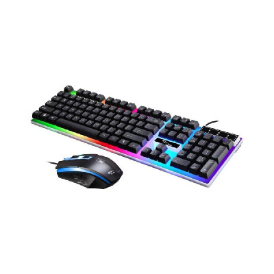 LED Rainbow Color Backlight Adjustable Gaming Game USB Wired Practical Keyboard Mouse Set
LED Rainbow Color Backlight Adjustable Gaming Game USB Wired Practical Keyboard Mouse Set