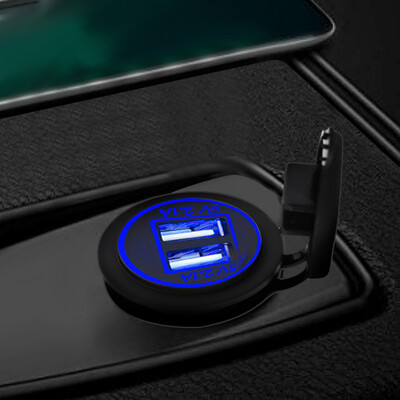 21A Dual USB Car Charger 2 Port LCD Display 12-24V Cigarette Socket Lighter Fast Car Charger Power Adapter Car Styling
21A Dual USB Car Charger 2 Port LCD Display 12-24V Cigarette Socket Lighter Fast Car Charger Power Adapter Car Styling