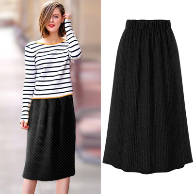 Gobestart Casual Womens Elasticity High Waist Solid Color Long Skirt Ladies Beach Skirt
Gobestart Casual Womens Elasticity High Waist Solid Color Long Skirt Ladies Beach Skirt