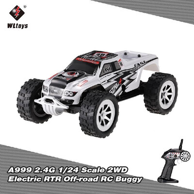 WLtoys A999 24G 124 Scale 2WD Full-Scale Speed Switch Electric RTR Off-road Buggy RC Car
WLtoys A999 24G 124 Scale 2WD Full-Scale Speed Switch Electric RTR Off-road Buggy RC Car