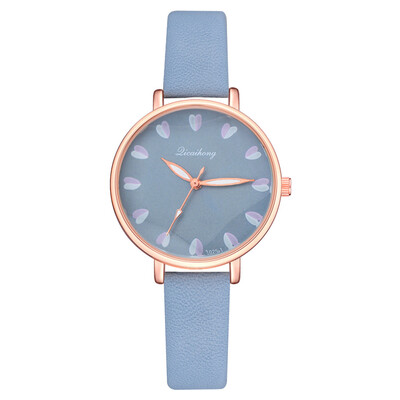Korean version of the small fresh PU quartz watch love flowers delicate scale ladies watch
Korean version of the small fresh PU quartz watch love flowers delicate scale ladies watch