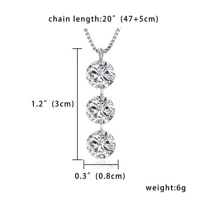 Silver Color Necklace Waterdrop CZ crystal Zircon Stone Pendant Necklace Jewelry Women Bridal Wedding Collare Necklaces 47cm
Silver Color Necklace Waterdrop CZ crystal Zircon Stone Pendant Necklace Jewelry Women Bridal Wedding Collare Necklaces 47cm