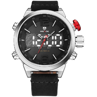 WEIDE WH6101 Dual Display Two Movement Quartz Digtal Men Watch Military Army Watch 3ATM Waterproof LED Backlight Dual Time Zone We
WEIDE WH6101 Dual Display Two Movement Quartz Digtal Men Watch Military Army Watch 3ATM Waterproof LED Backlight Dual Time Zone We