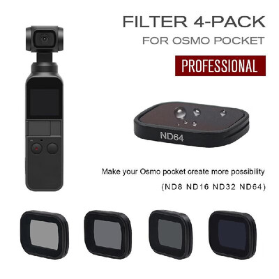 STARTRC Camera Lens ND Filter Set ND8 ND16 ND32 ND64 Neutral Density Fader Filters for DJI OSMO Pocket Camera
STARTRC Camera Lens ND Filter Set ND8 ND16 ND32 ND64 Neutral Density Fader Filters for DJI OSMO Pocket Camera