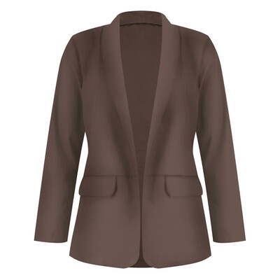Elegant Women Long Sleeve Fashion Solid Business Blazer Coat White Office Ladies Workwear Blazer 2019 Autumn Blazer Mujer
Elegant Women Long Sleeve Fashion Solid Business Blazer Coat White Office Ladies Workwear Blazer 2019 Autumn Blazer Mujer
