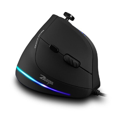 Zelotes C-18 Vertical Wired Gaming Mouse 11 Programmable Buttons Adjustable 10000DPI Laser Engine RGB Light Belt 128KB On-board Me
Zelotes C-18 Vertical Wired Gaming Mouse 11 Programmable Buttons Adjustable 10000DPI Laser Engine RGB Light Belt 128KB On-board Me