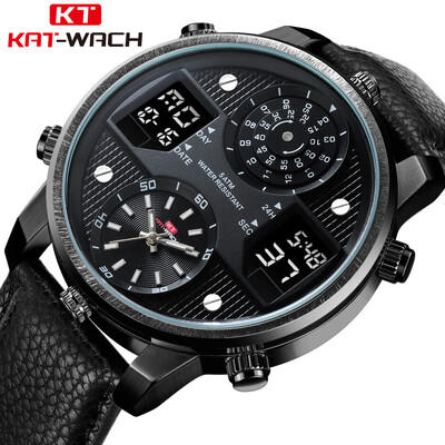 KAT-WACH electronic watch leather strap waterproof luminous double movement multi-function sports quartz watch mens watch
KAT-WACH electronic watch leather strap waterproof luminous double movement multi-function sports quartz watch mens watch
