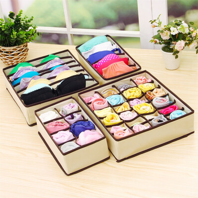 〖Follure〗Non-woven Underwear Storage Box Underwear Bra Socks Storage Box 4 Pieces 1 Set
〖Follure〗Non-woven Underwear Storage Box Underwear Bra Socks Storage Box 4 Pieces 1 Set