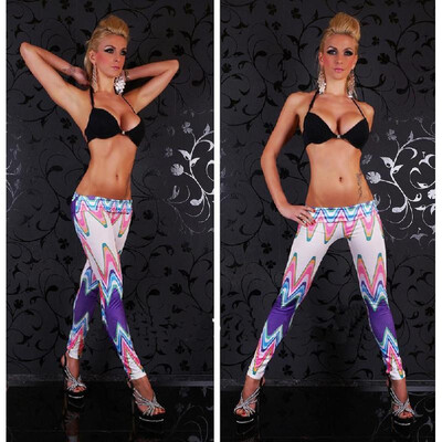 New Women Skinny Leggings Wave Stripes Colorful Print Elastic Waist Stretch Bodycon Tights Pants Trousers White
New Women Skinny Leggings Wave Stripes Colorful Print Elastic Waist Stretch Bodycon Tights Pants Trousers White