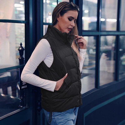 Toponeto Womens Fashion Short Paragraph Sleeveless Zipper Pocket Cotton Vest Jacket
Toponeto Womens Fashion Short Paragraph Sleeveless Zipper Pocket Cotton Vest Jacket