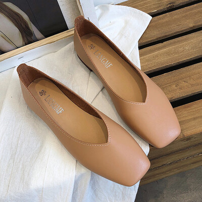 Fang Tou flat-soled Grandma shoes retro Spring Korean version casual shoes hundred shallow bean shoes single shoes woman
Fang Tou flat-soled Grandma shoes retro Spring Korean version casual shoes hundred shallow bean shoes single shoes woman