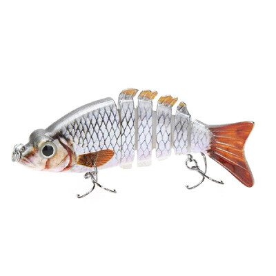 Lixada 10cm 4" 21g Multi Jointed Fishing Hard Lure Bait Swimbait Life-like with Treble Hooks
Lixada 10cm 4" 21g Multi Jointed Fishing Hard Lure Bait Swimbait Life-like with Treble Hooks