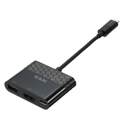 SSK Mulifunction Type-C to C HDMI USB30 Adapter 4 in 1 Male To Female HUB Converter with PD for Notebook Laptop Computer MacB
SSK Mulifunction Type-C to C HDMI USB30 Adapter 4 in 1 Male To Female HUB Converter with PD for Notebook Laptop Computer MacB