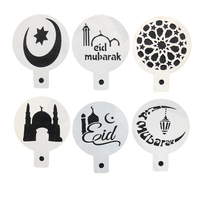 New Hot Muslim Eid al-Fitr Ramadan Cake Coffee Printing Template Mold Spray 6pcs Set DIY Fondant Cake Biscuits Decoration Tools
New Hot Muslim Eid al-Fitr Ramadan Cake Coffee Printing Template Mold Spray 6pcs Set DIY Fondant Cake Biscuits Decoration Tools