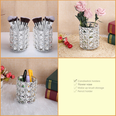 Siaonvr Cosmetic Storage Tube Pen Holder Crystal Candle Holder Wedding Lover Decoration
Siaonvr Cosmetic Storage Tube Pen Holder Crystal Candle Holder Wedding Lover Decoration