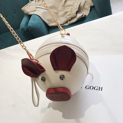 Cute adorable little pig bag new chic chain small round bag 2019 Korean version of texture shoulder slung womens bag small
Cute adorable little pig bag new chic chain small round bag 2019 Korean version of texture shoulder slung womens bag small