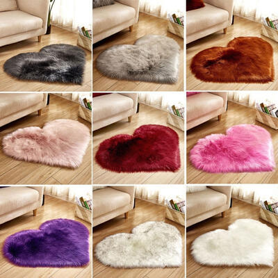 Heart Shaped Fluffy Rug Shaggy Floor Mat Soft Faux Fur Home Bedroom Hairy Carpet
Heart Shaped Fluffy Rug Shaggy Floor Mat Soft Faux Fur Home Bedroom Hairy Carpet