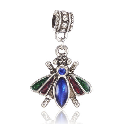 Tibetan Style Alloy European Enamel Dangle Beads with Rhinestone Fly Colorful 32mm Hole 5mm
Tibetan Style Alloy European Enamel Dangle Beads with Rhinestone Fly Colorful 32mm Hole 5mm