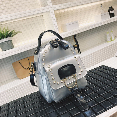 Women Small Rivet Backpack Cute Silver Mini Backpacks for Teenagers Girls Multifunctional Ladies Daypacks Black Bagpack Female
Women Small Rivet Backpack Cute Silver Mini Backpacks for Teenagers Girls Multifunctional Ladies Daypacks Black Bagpack Female