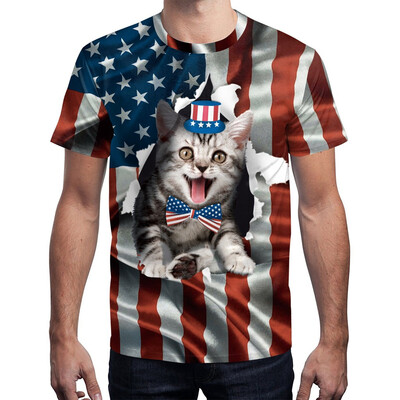 Toponeto Mens Summer 3D USA Flag Casual Printed Men Shirts Loose Round Neck T-Shirt Tops
Toponeto Mens Summer 3D USA Flag Casual Printed Men Shirts Loose Round Neck T-Shirt Tops