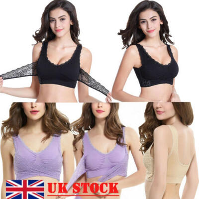 Ladies Womens Comfort Lace Bra Removable padded Stretch Shapewear Sports Vest
Ladies Womens Comfort Lace Bra Removable padded Stretch Shapewear Sports Vest