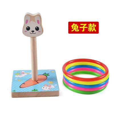Animal ring game kindergarten program activity ring game children toy wooden throwing ring toy
Animal ring game kindergarten program activity ring game children toy wooden throwing ring toy