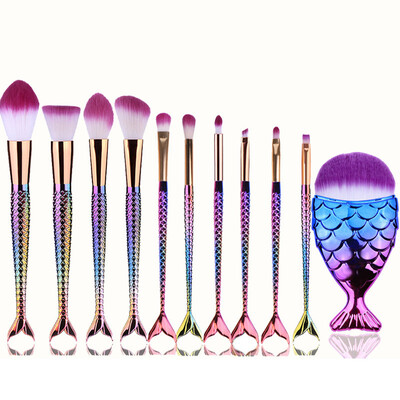 〖Follure〗11Pcs Mermaid Beauty Cosmetic Makeup Brush Tool Set Foundation Eyeshadow Brushes
〖Follure〗11Pcs Mermaid Beauty Cosmetic Makeup Brush Tool Set Foundation Eyeshadow Brushes