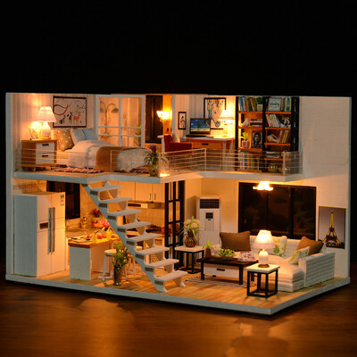 Tailored 3D Wooden DIY Miniature House Furniture LED House Puzzle Decorate Creative Gifts
Tailored 3D Wooden DIY Miniature House Furniture LED House Puzzle Decorate Creative Gifts