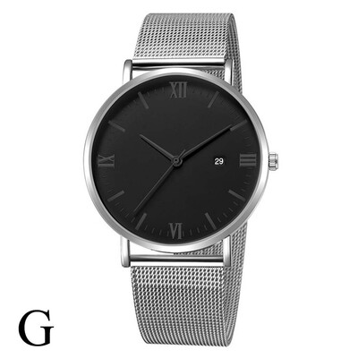 Gobestart Luxury Fashion Stainless Steel Mesh Belt Watch Mens Quartz Calendar Watches
Gobestart Luxury Fashion Stainless Steel Mesh Belt Watch Mens Quartz Calendar Watches