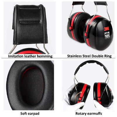 3M H10A Safety Protective Earmuffs Anti-noise Ear Muffs Headset NRR 30dB SNR 35dB For Study Sleeping Work 
3M H10A Safety Protective Earmuffs Anti-noise Ear Muffs Headset NRR 30dB SNR 35dB For Study Sleeping Work