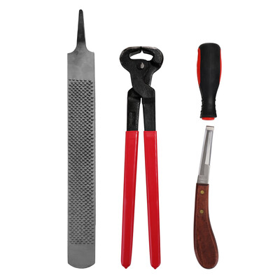 4PCS Horse Farrier Hoof Nipper Trim Shoeing File Rasp Handle Hoof Cutter Tool Horse Care Accessory
4PCS Horse Farrier Hoof Nipper Trim Shoeing File Rasp Handle Hoof Cutter Tool Horse Care Accessory