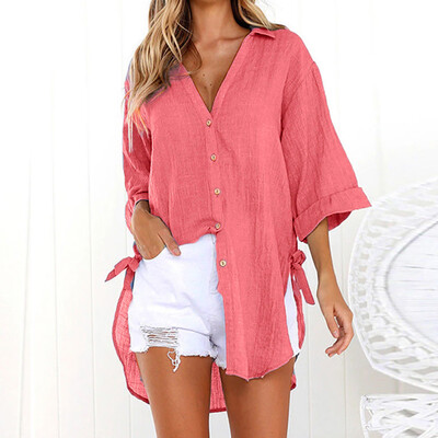 Starmoon Womens Loose Button Long Shirt Dress Cotton Ladies Casual Tops T-Shirt Blouse
Starmoon Womens Loose Button Long Shirt Dress Cotton Ladies Casual Tops T-Shirt Blouse