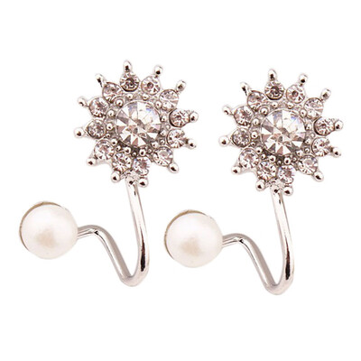 The 2019 Fashion Korean Diamond Earrings Exquisite Full Diamond Snowflake Sweet Pearl Earrings Ear Clip Button Earrings
The 2019 Fashion Korean Diamond Earrings Exquisite Full Diamond Snowflake Sweet Pearl Earrings Ear Clip Button Earrings