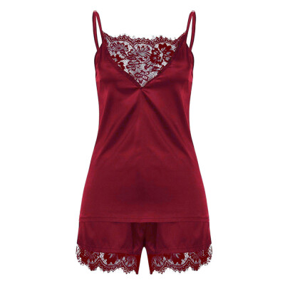 Toponeto Women Sleepwear Sleeveless Strap Nightwear Lace Trim Satin Cami Top Pajama Sets
Toponeto Women Sleepwear Sleeveless Strap Nightwear Lace Trim Satin Cami Top Pajama Sets