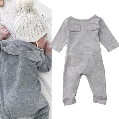 Angel Wings Newborn Infant Baby Boy Girls Romper Outfit Long Sleeve Jumpsuit Pajamas Clothes 0-24MonthGrayWhite
Angel Wings Newborn Infant Baby Boy Girls Romper Outfit Long Sleeve Jumpsuit Pajamas Clothes 0-24MonthGrayWhite