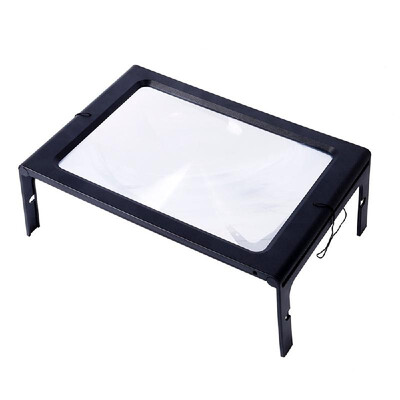 Handsfree 3X Reading Full-page Magnifier 4Leds Magnifying Foldable Desk Table Desktop Lamp Light
Handsfree 3X Reading Full-page Magnifier 4Leds Magnifying Foldable Desk Table Desktop Lamp Light
